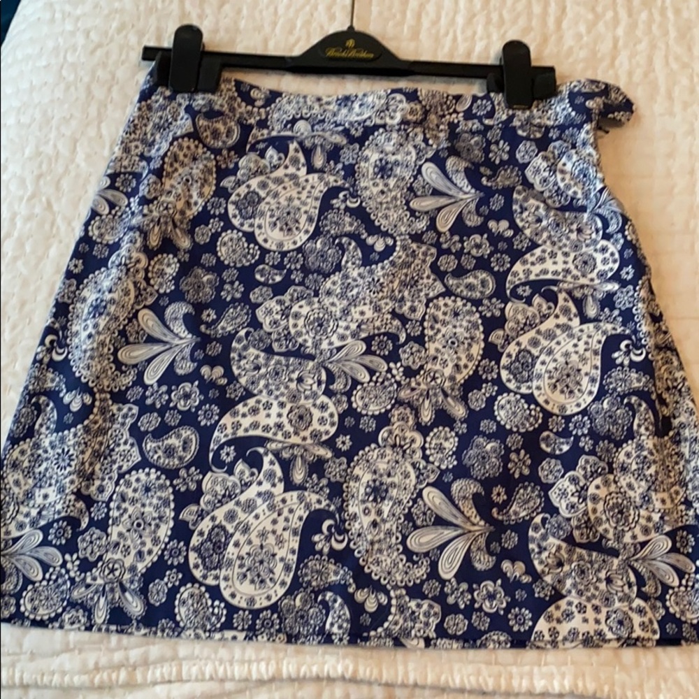 Brooks brothers paisley skirt size 8